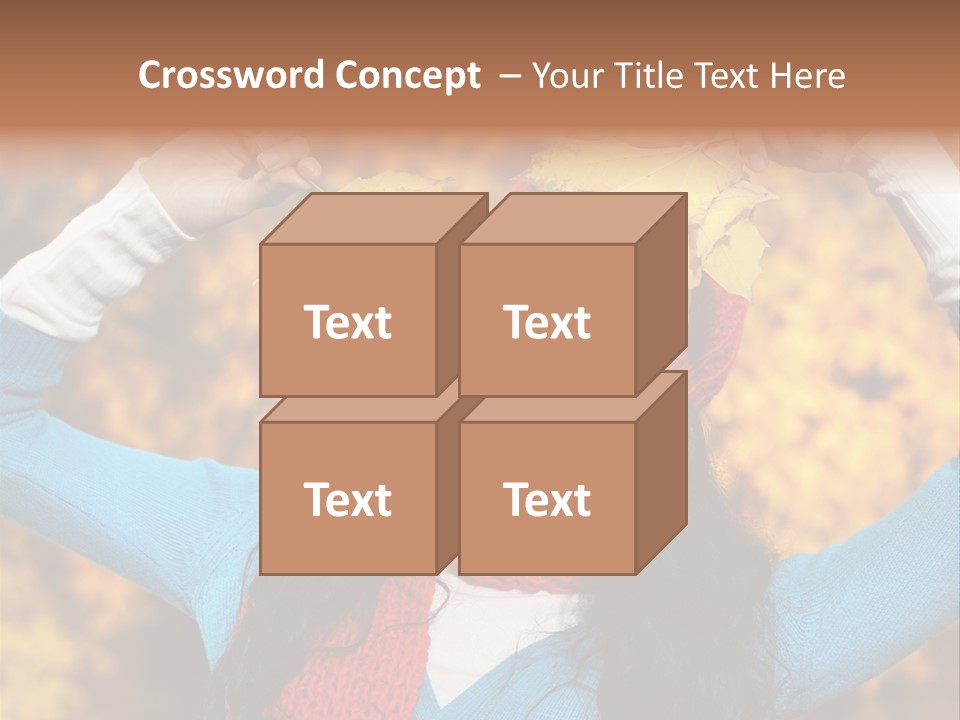 Cheerful Nature Girl PowerPoint Template