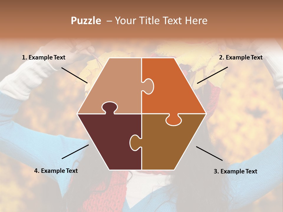 Cheerful Nature Girl PowerPoint Template