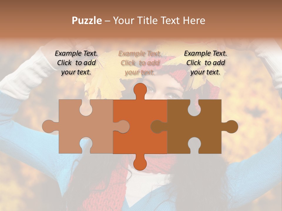 Cheerful Nature Girl PowerPoint Template