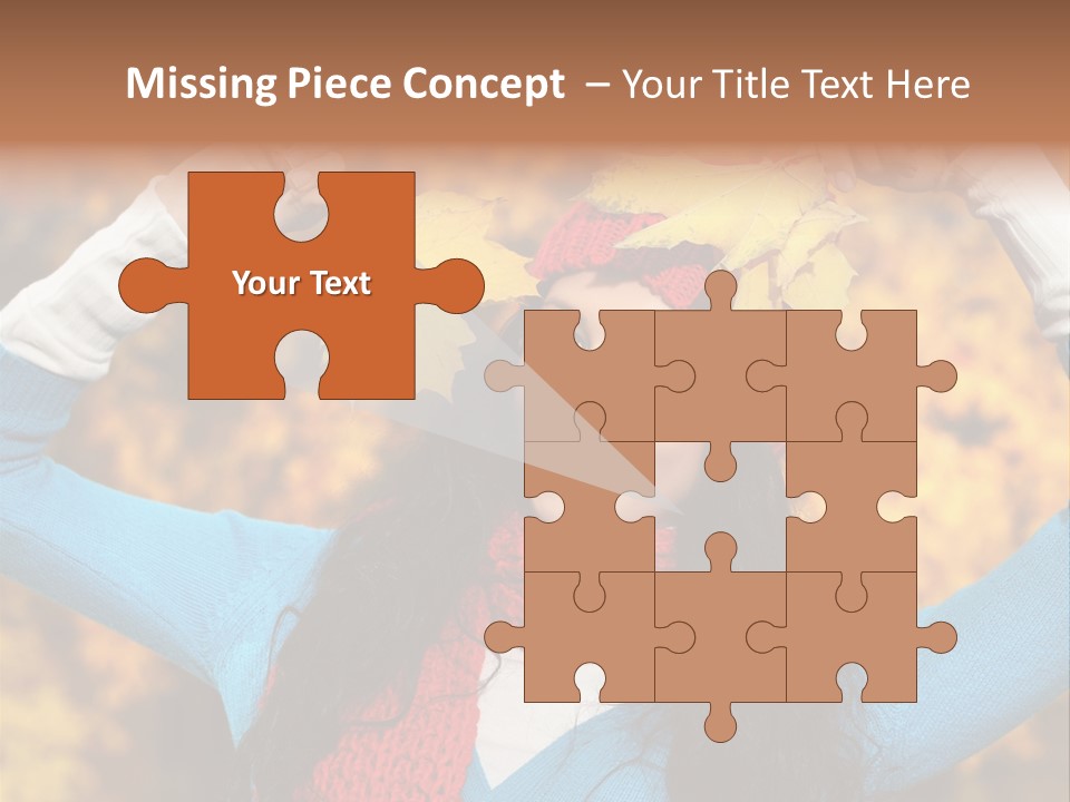 Cheerful Nature Girl PowerPoint Template