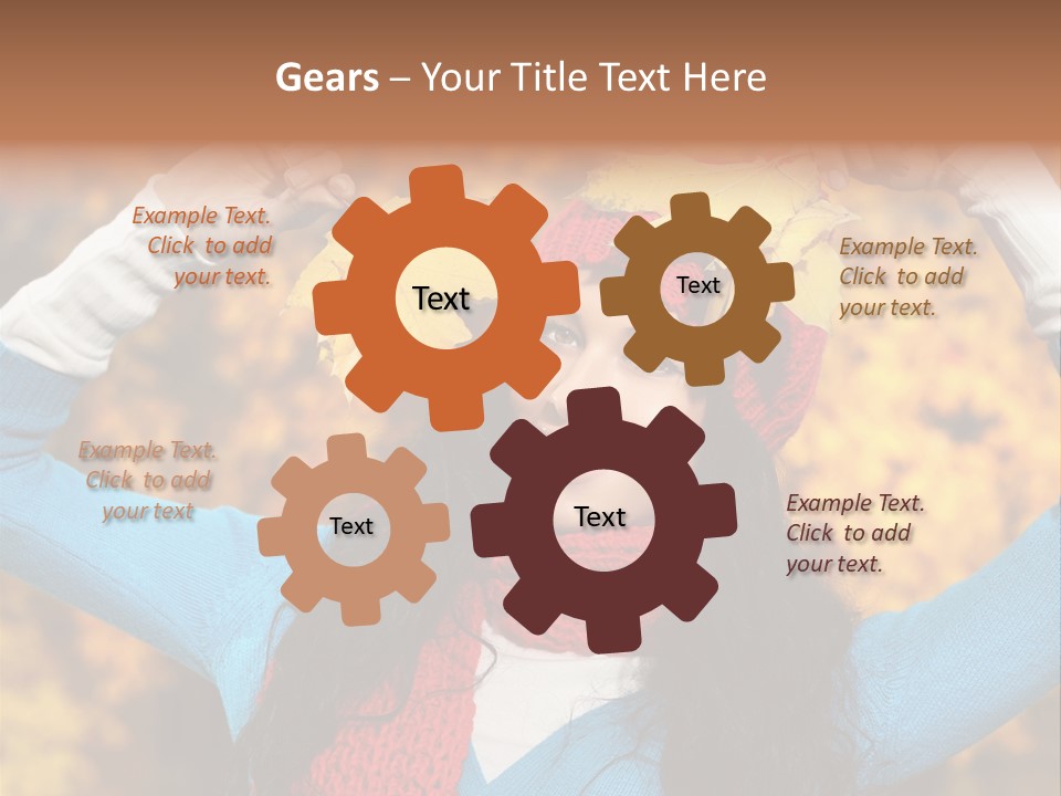 Cheerful Nature Girl PowerPoint Template