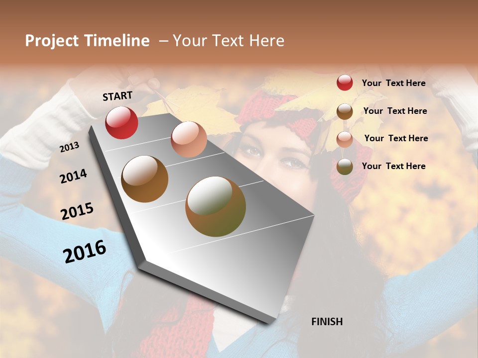 Cheerful Nature Girl PowerPoint Template