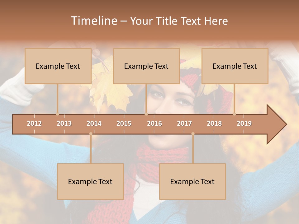 Cheerful Nature Girl PowerPoint Template