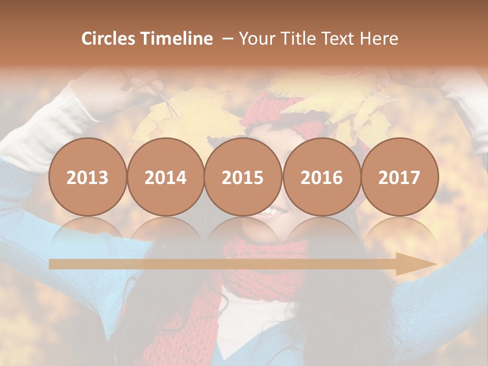 Cheerful Nature Girl PowerPoint Template