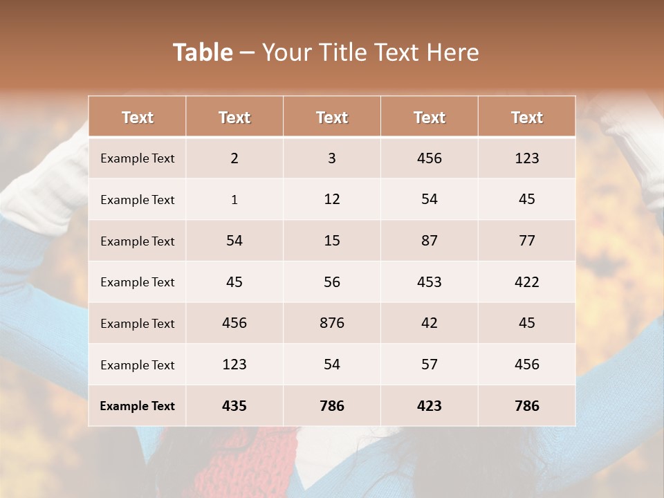 Cheerful Nature Girl PowerPoint Template