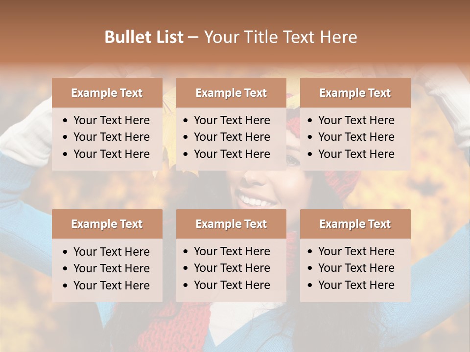 Cheerful Nature Girl PowerPoint Template