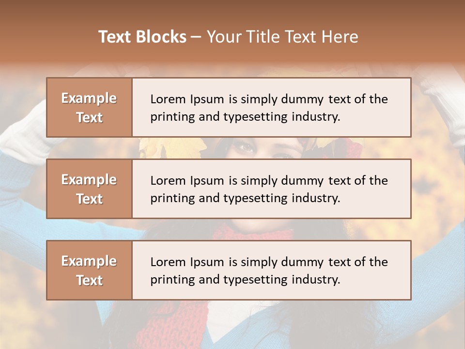 Cheerful Nature Girl PowerPoint Template