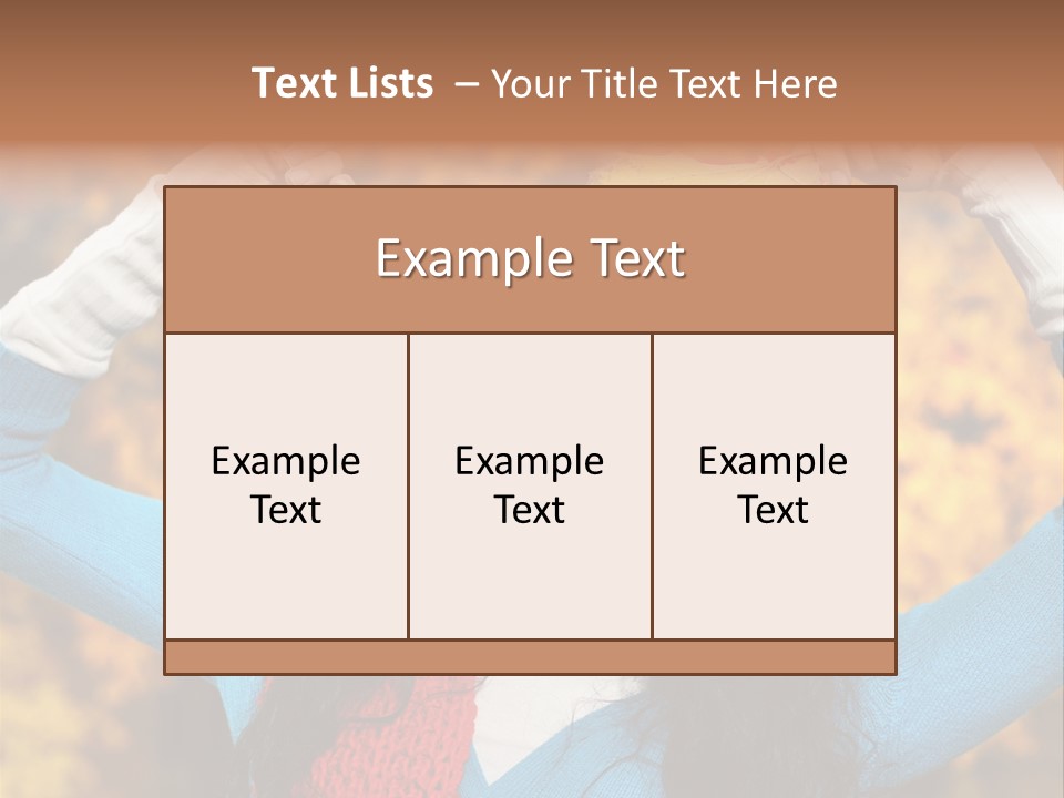 Cheerful Nature Girl PowerPoint Template