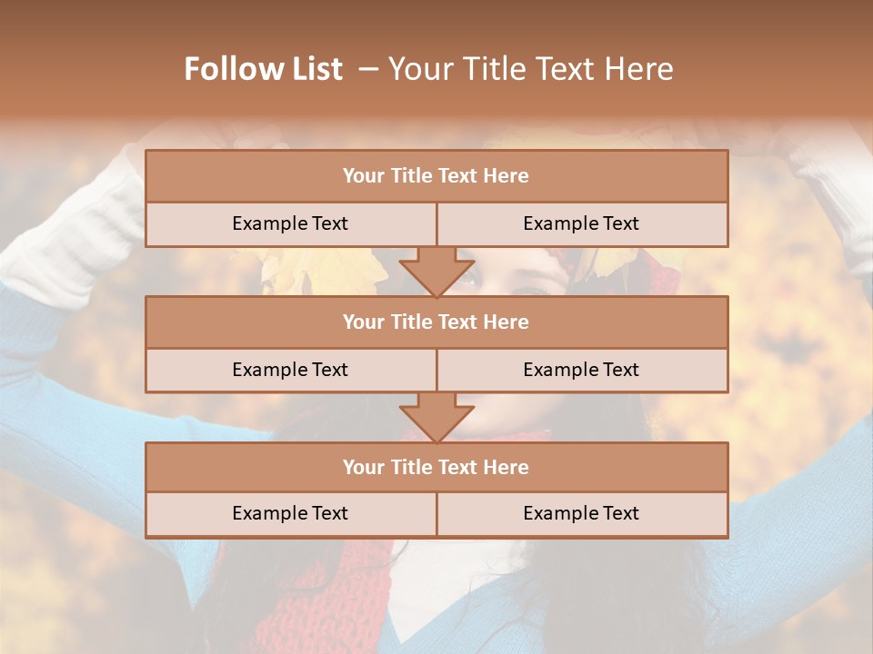 Cheerful Nature Girl PowerPoint Template