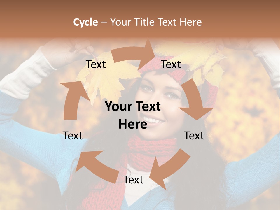 Cheerful Nature Girl PowerPoint Template