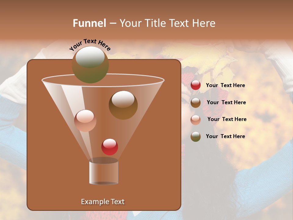 Cheerful Nature Girl PowerPoint Template