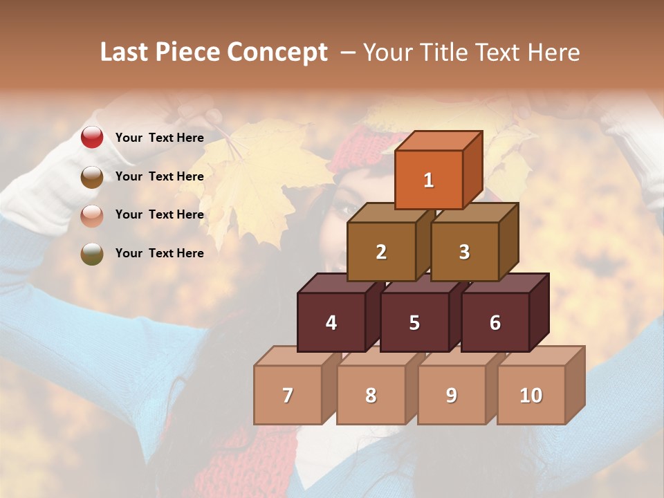 Cheerful Nature Girl PowerPoint Template