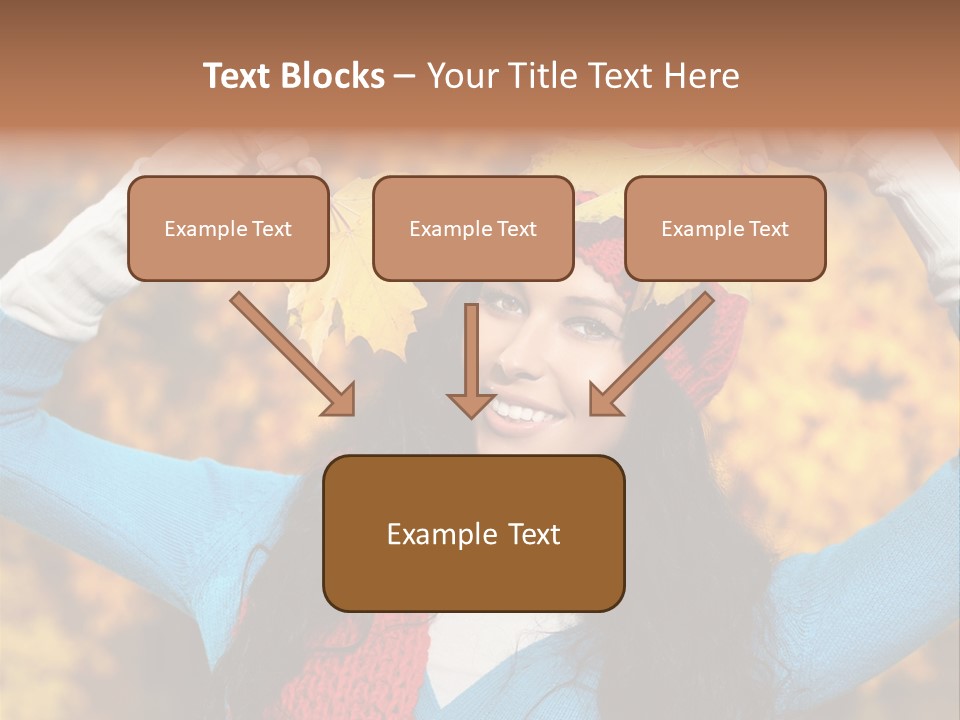 Cheerful Nature Girl PowerPoint Template