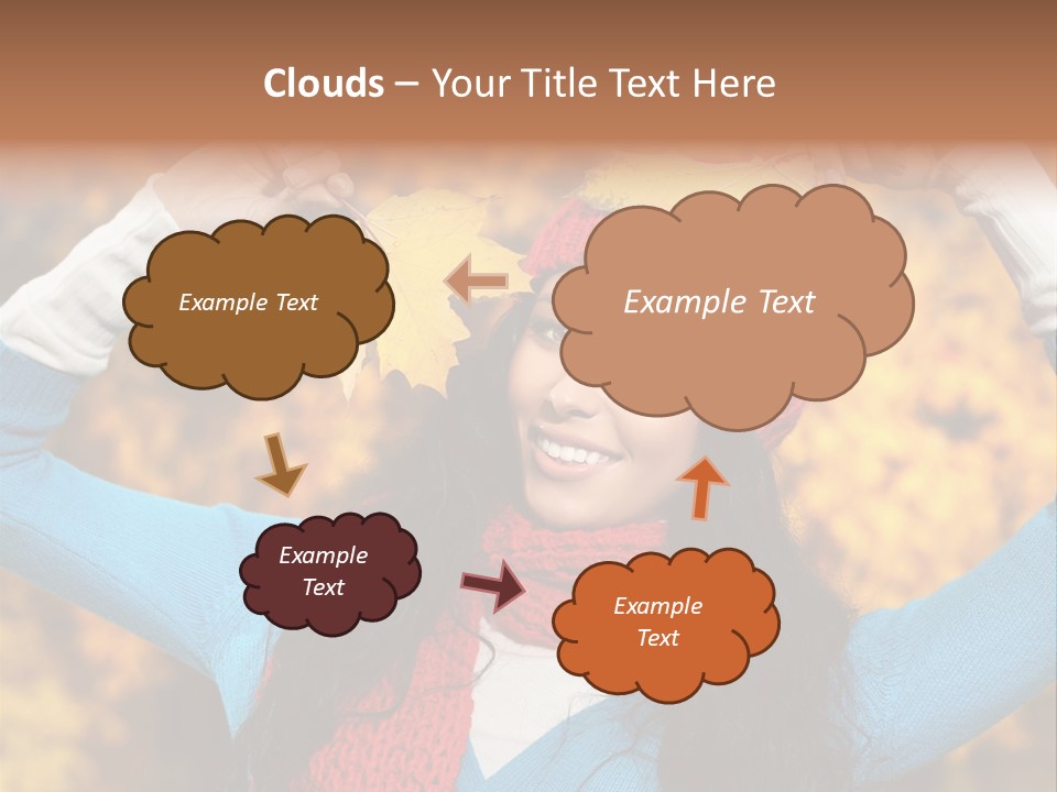 Cheerful Nature Girl PowerPoint Template