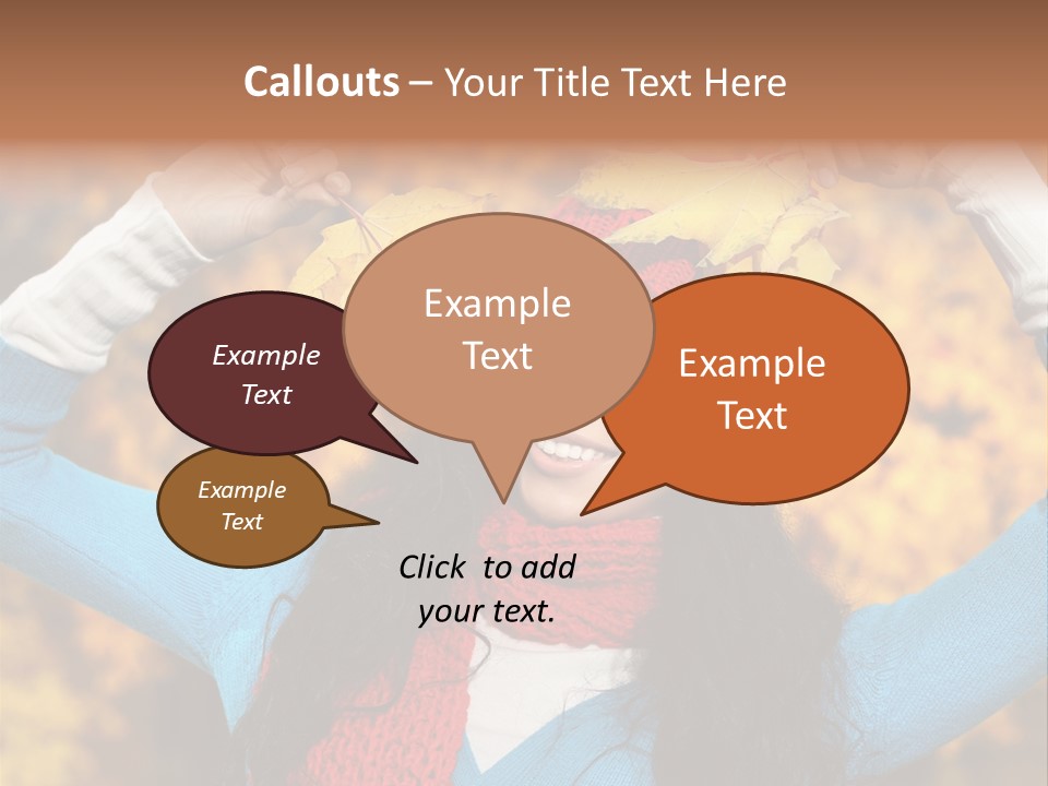 Cheerful Nature Girl PowerPoint Template