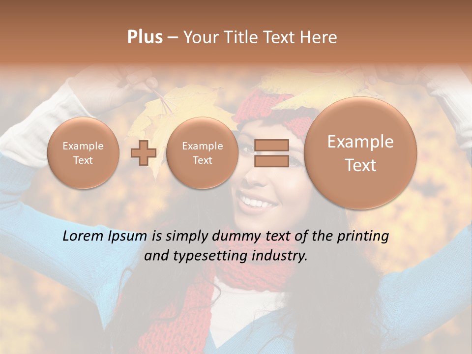 Cheerful Nature Girl PowerPoint Template