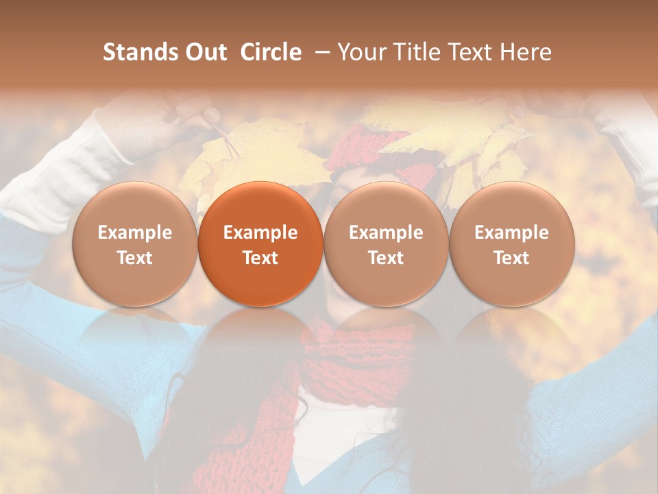 Cheerful Nature Girl PowerPoint Template