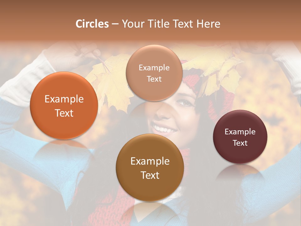 Cheerful Nature Girl PowerPoint Template