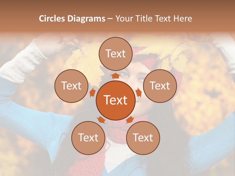 Cheerful Nature Girl PowerPoint Template