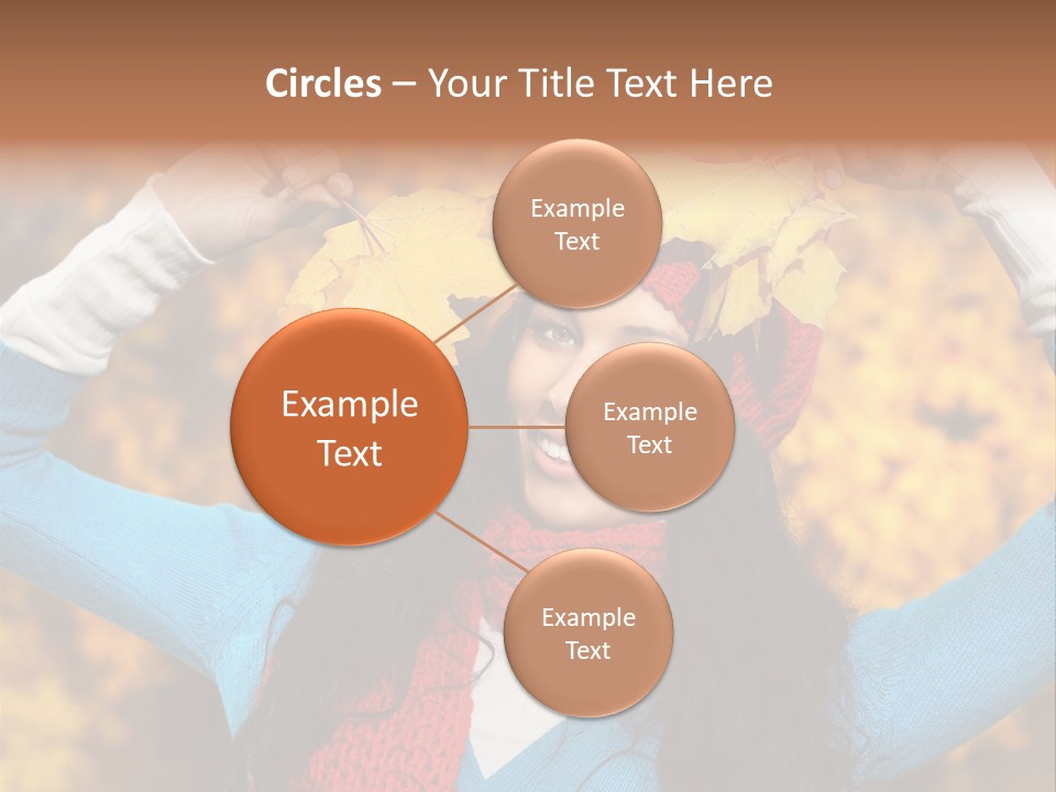 Cheerful Nature Girl PowerPoint Template