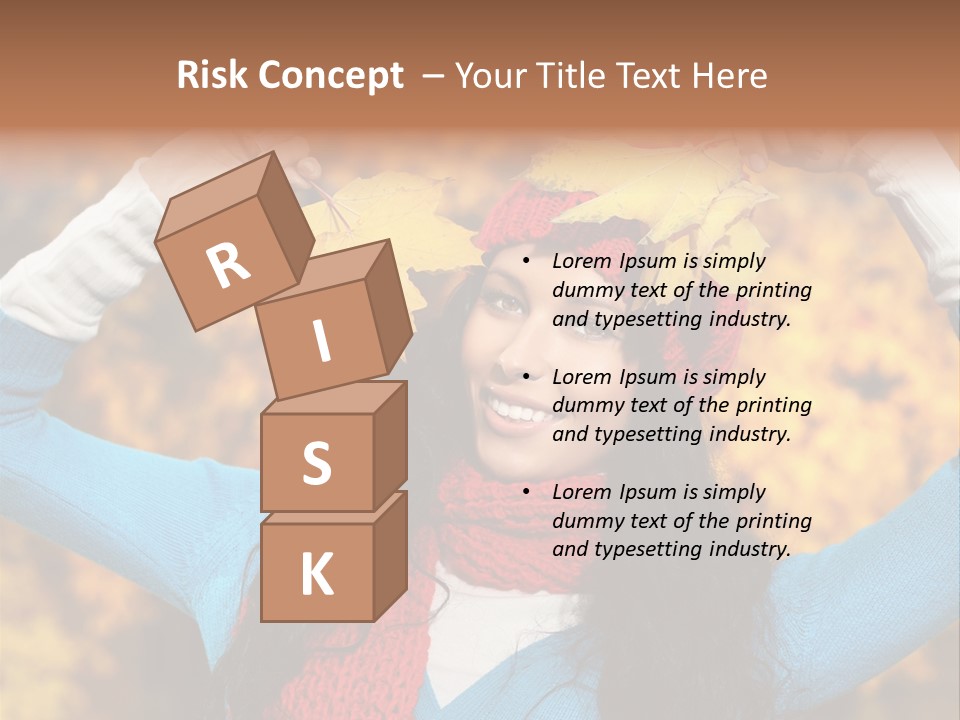 Cheerful Nature Girl PowerPoint Template