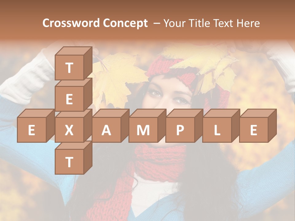 Cheerful Nature Girl PowerPoint Template