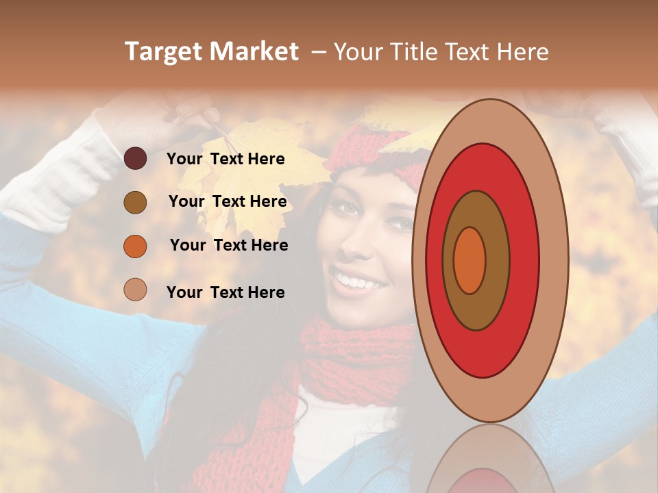 Cheerful Nature Girl PowerPoint Template