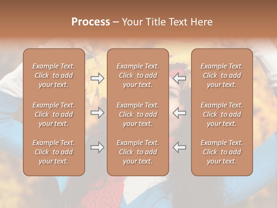 Cheerful Nature Girl PowerPoint Template