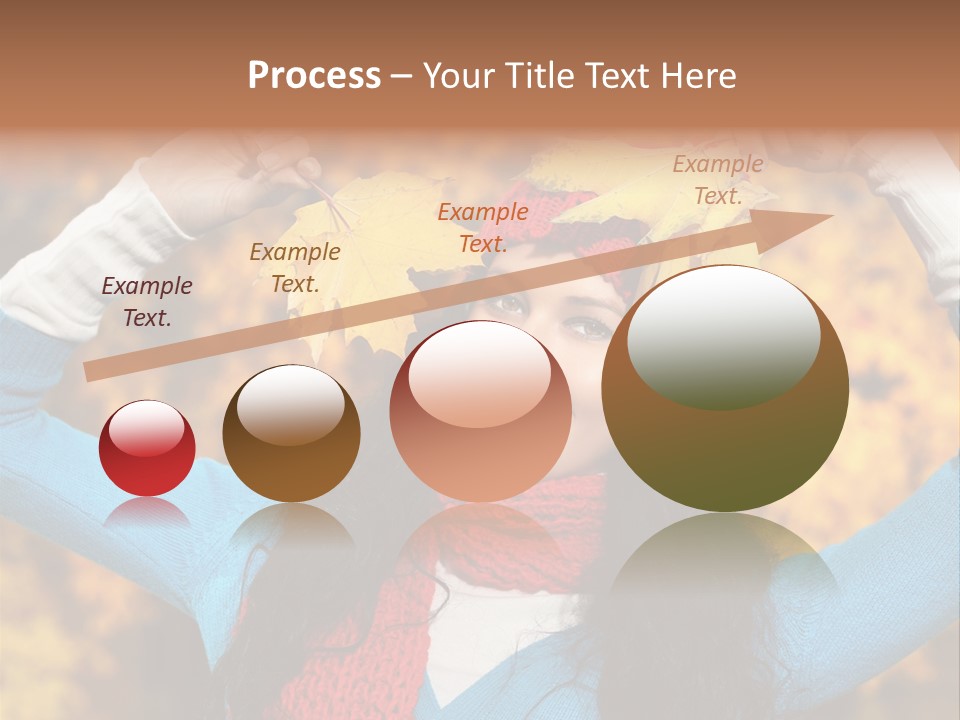 Cheerful Nature Girl PowerPoint Template