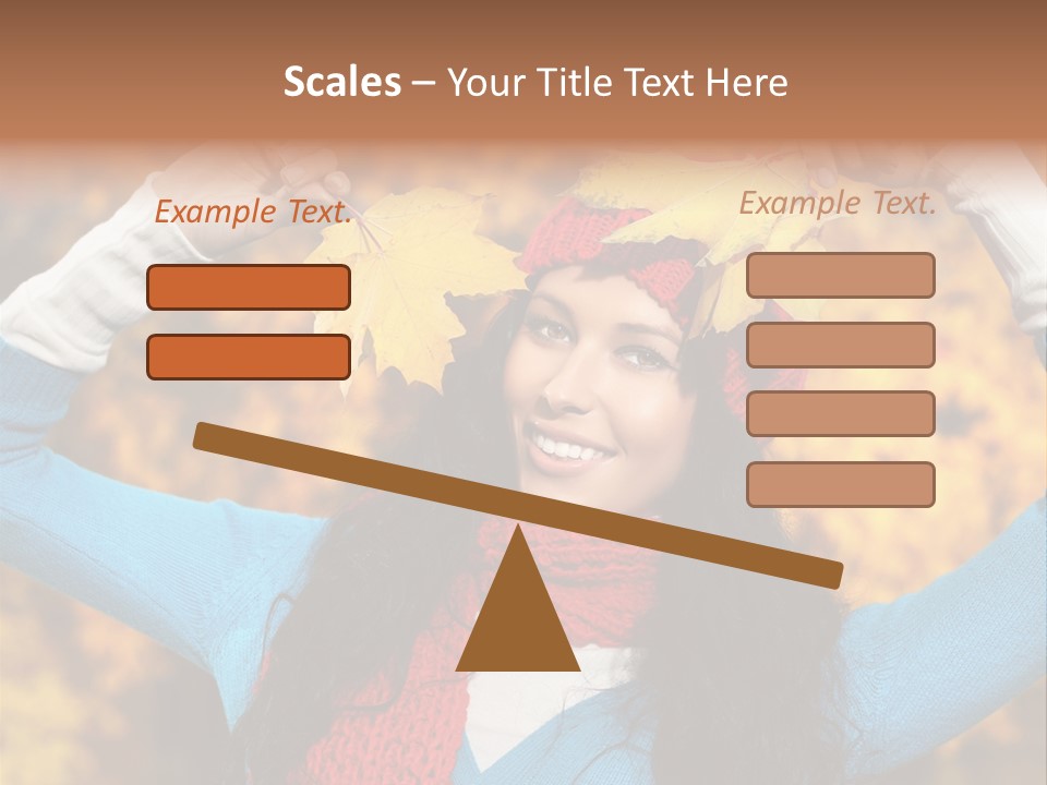 Cheerful Nature Girl PowerPoint Template