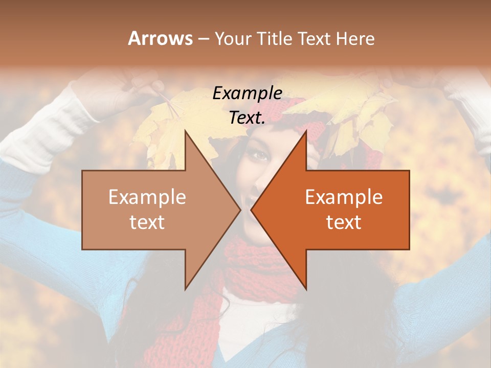 Cheerful Nature Girl PowerPoint Template