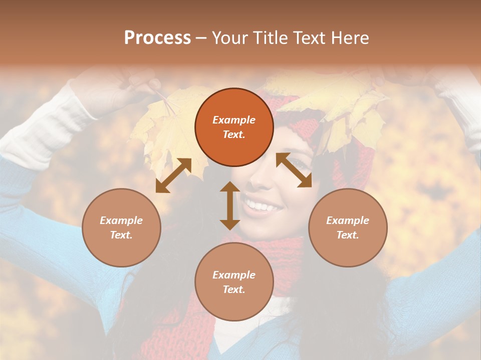 Cheerful Nature Girl PowerPoint Template