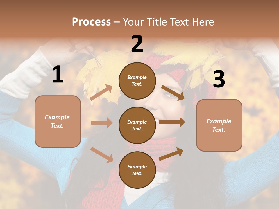 Cheerful Nature Girl PowerPoint Template