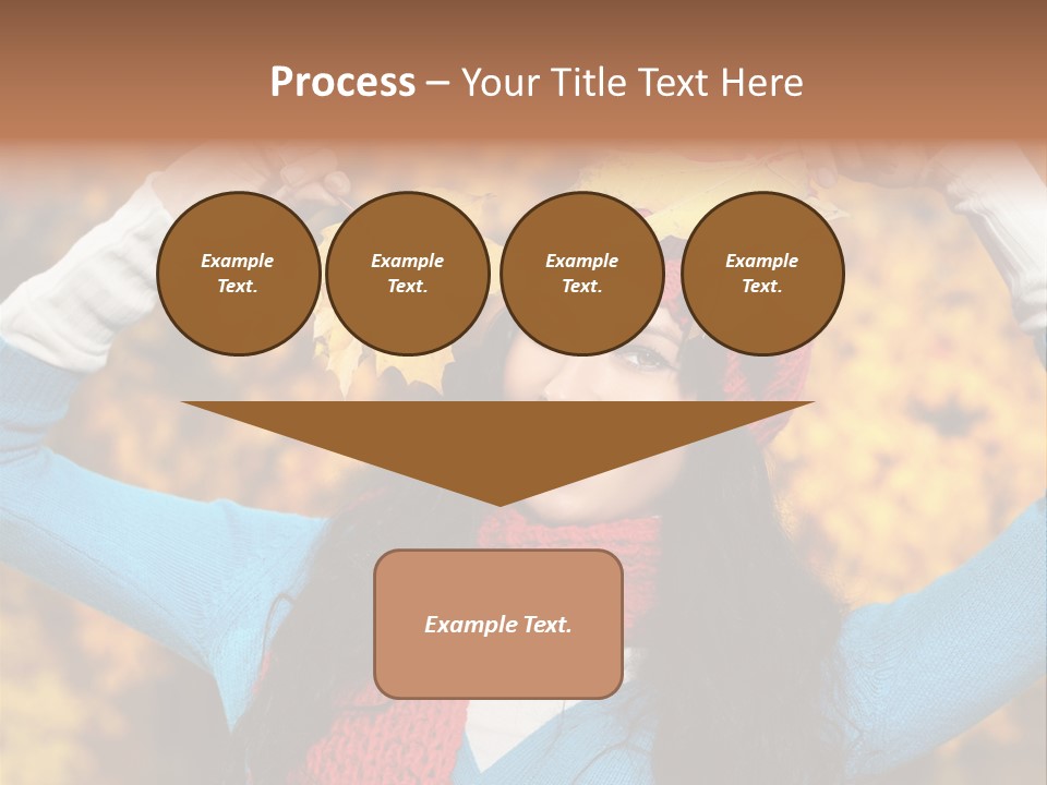 Cheerful Nature Girl PowerPoint Template