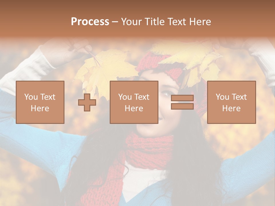 Cheerful Nature Girl PowerPoint Template