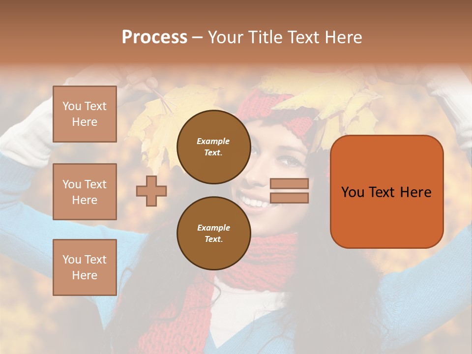 Cheerful Nature Girl PowerPoint Template