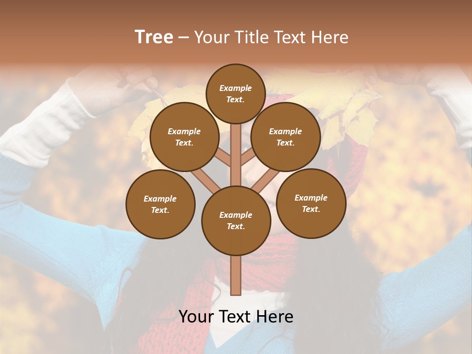 Cheerful Nature Girl PowerPoint Template