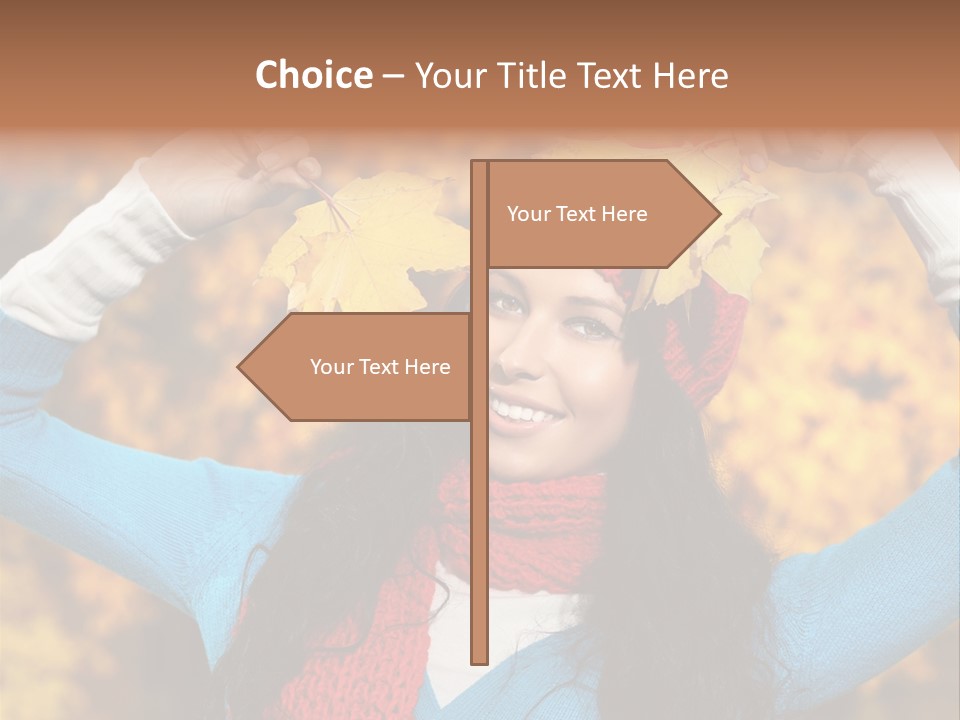 Cheerful Nature Girl PowerPoint Template