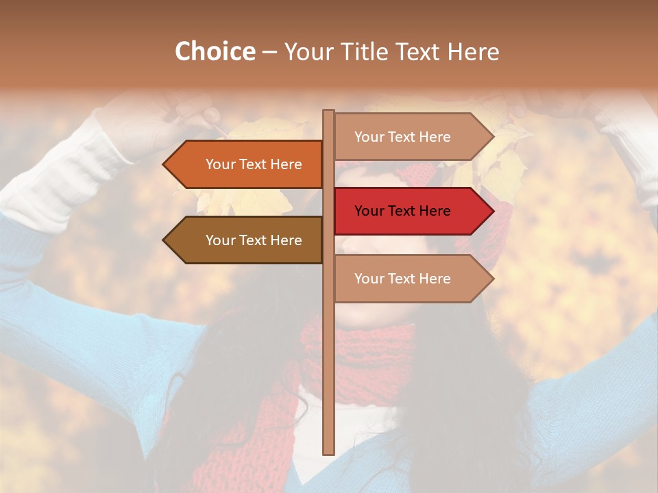 Cheerful Nature Girl PowerPoint Template