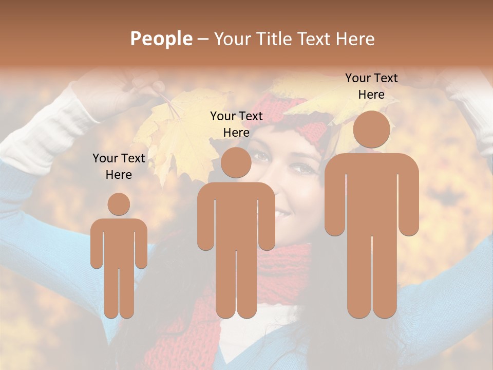 Cheerful Nature Girl PowerPoint Template