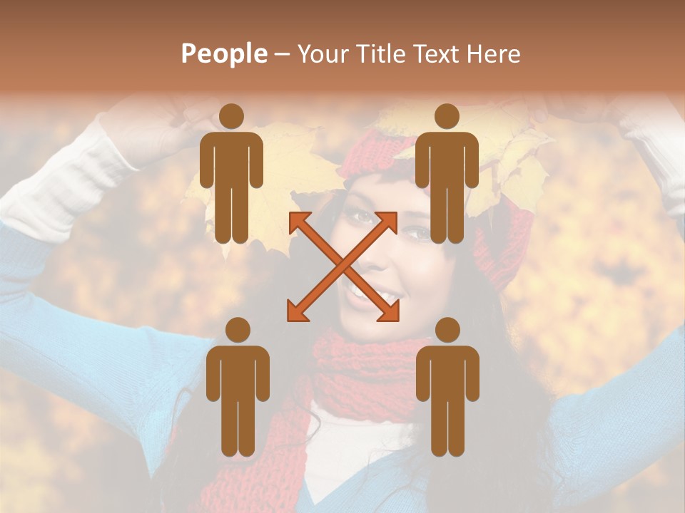 Cheerful Nature Girl PowerPoint Template