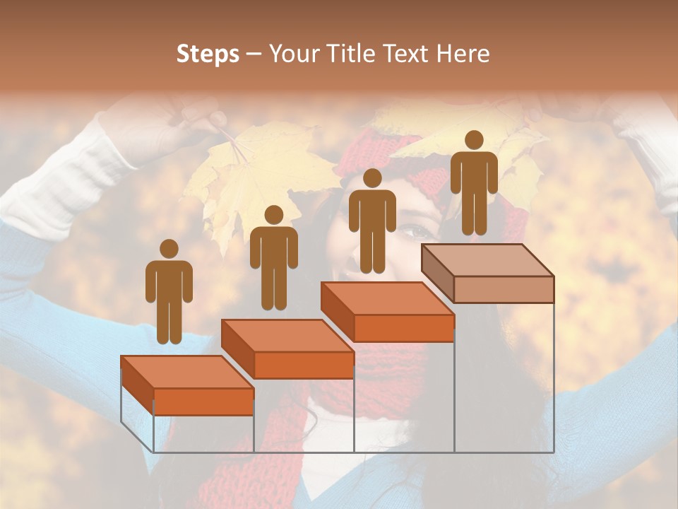 Cheerful Nature Girl PowerPoint Template