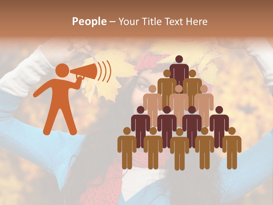 Cheerful Nature Girl PowerPoint Template