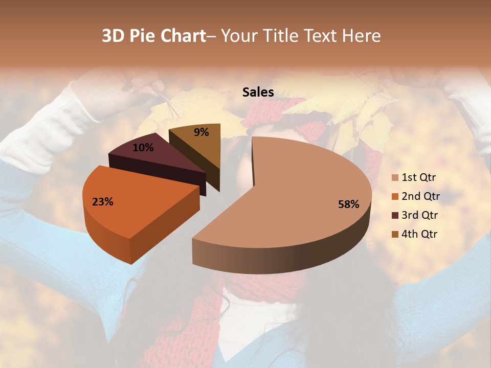 Cheerful Nature Girl PowerPoint Template