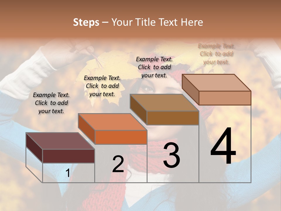 Cheerful Nature Girl PowerPoint Template