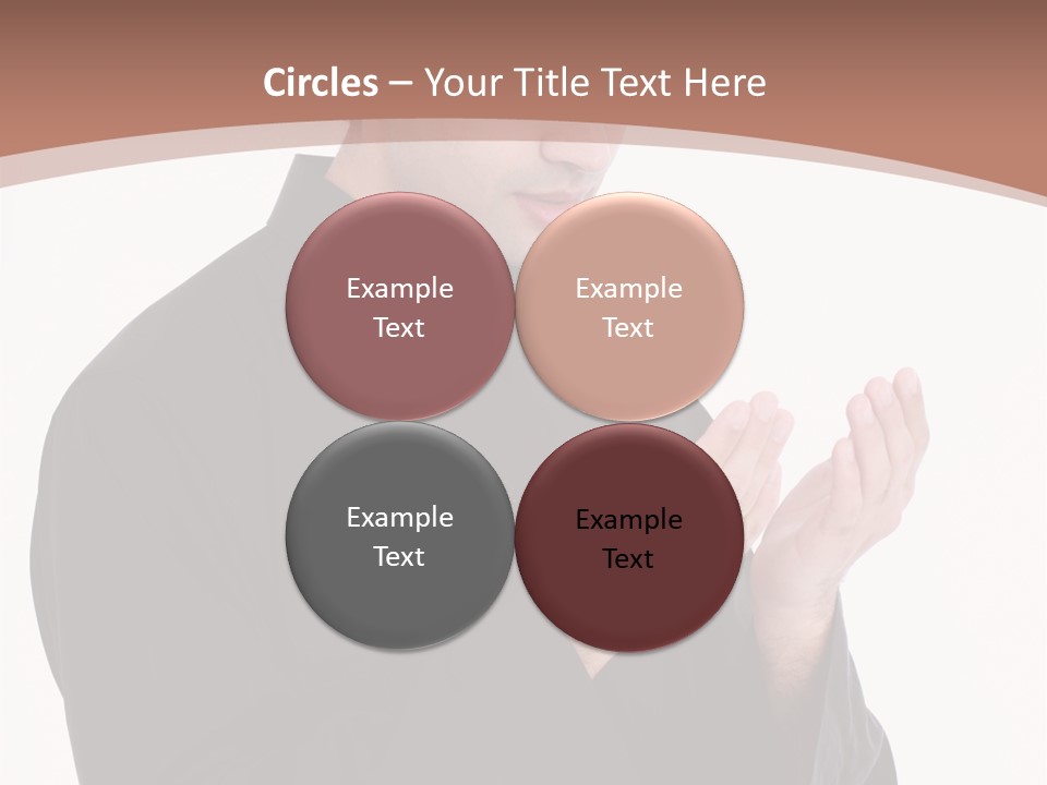 Guidance Arabic Hand PowerPoint Template