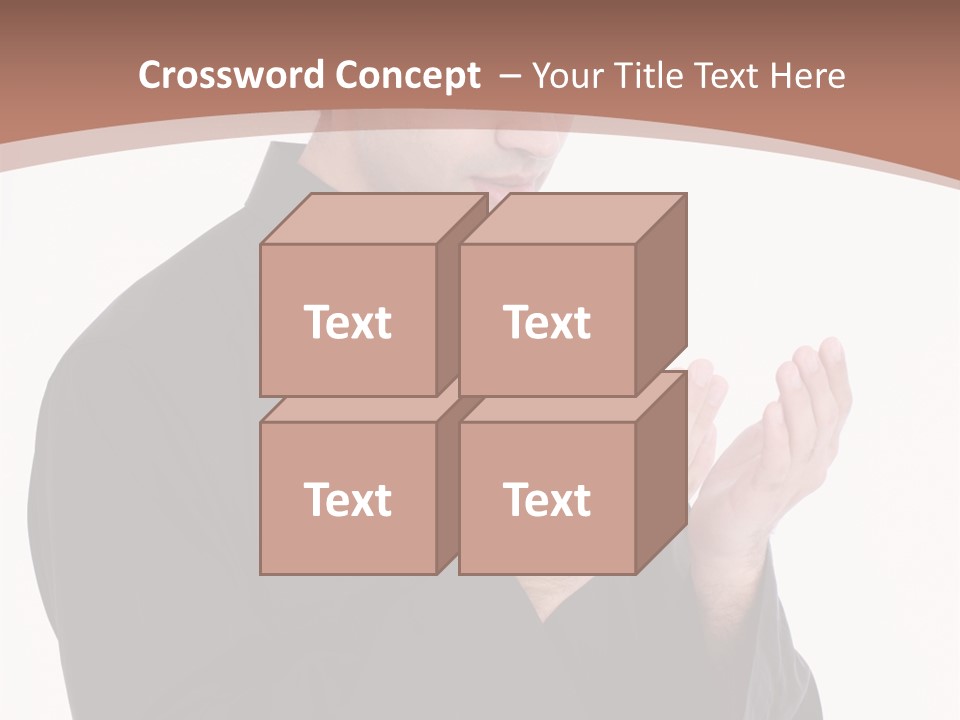 Guidance Arabic Hand PowerPoint Template