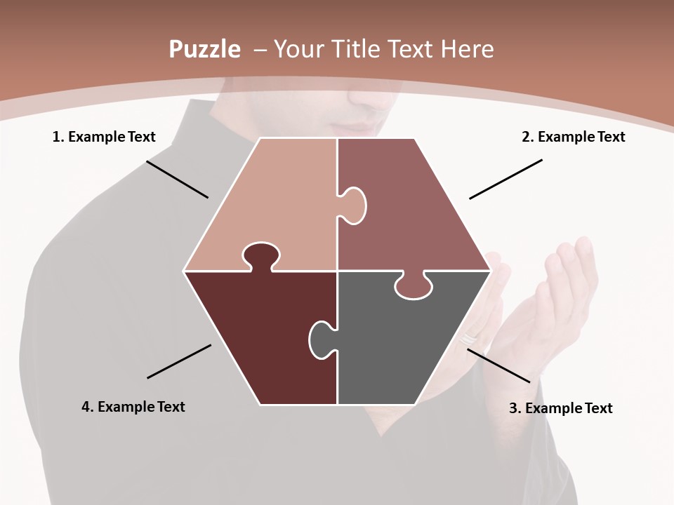 Guidance Arabic Hand PowerPoint Template