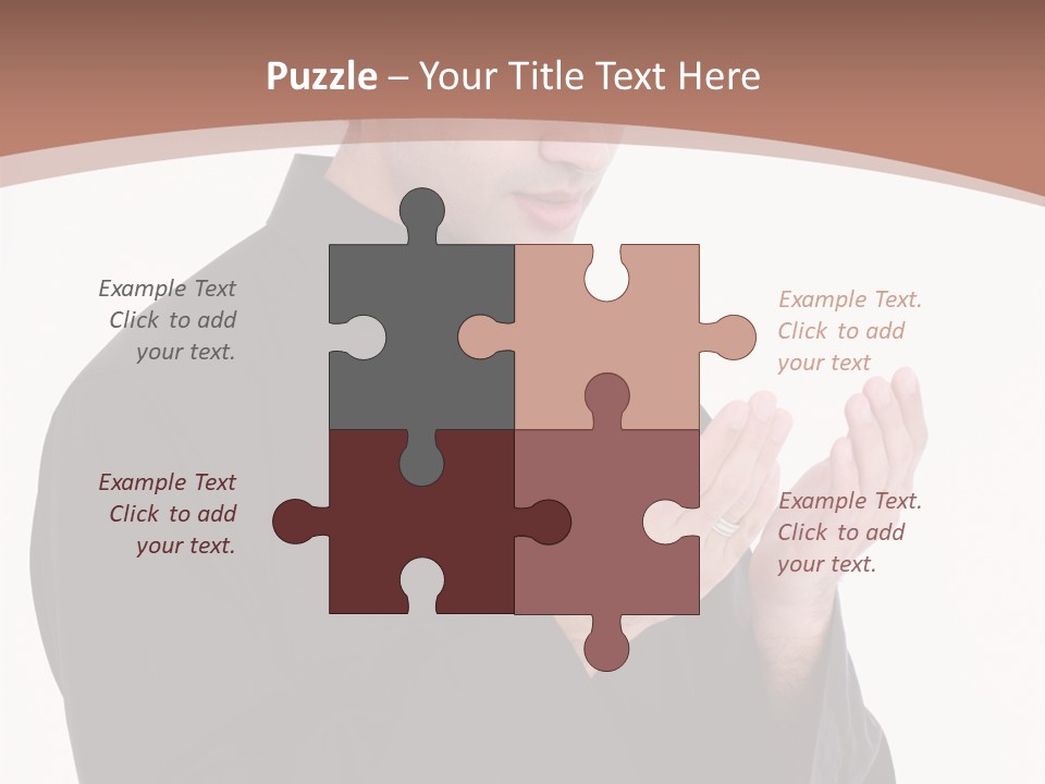 Guidance Arabic Hand PowerPoint Template