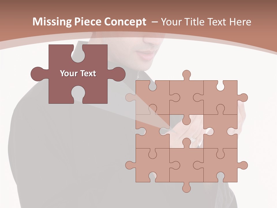 Guidance Arabic Hand PowerPoint Template